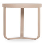 ΤΡΑΠΕΖΑΚΙ ΑΛΟΥΜΙΝΙΟΥ DEVIOUS SM6440.02 ΜΠΕΖ ΣΚΕΛΕΤΟΣ & SINTERED STONE TOP Φ45x41Υεκ. - Image 4