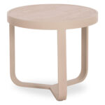 ΤΡΑΠΕΖΑΚΙ ΑΛΟΥΜΙΝΙΟΥ DEVIOUS SM6440.02 ΜΠΕΖ ΣΚΕΛΕΤΟΣ & SINTERED STONE TOP Φ45x41Υεκ.