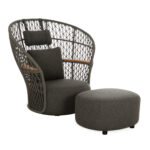 ΠΟΛΥΘΡΟΝΑ ΠΕΡΙΣΤΡΕΦ. ΜΕ ΥΠΟΠΟΔΙΟ TYCOON SM6627.06 ΑΛΟΥΜΙΝΙΟ ΠΡΑΣΙΝΟ 123x108x125Υεκ