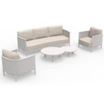 ΣΕΤ ΣΑΛΟΝΙ ΕΞ.ΧΩΡΟΥ 5ΤΜΧ CARDINAL SM6423.02 ΚΡΕΜ ΑΛΟΥΜΙΝΙΟ--ΜΠΕΖ OLEFIN ΥΦΑΣΜΑ