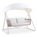SWING WITH TENT EXCELSIOR SM6411.01 IVORY ALUMINUM--WHITE TENT 185x134x175H