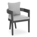 DINING CHAIR ABSOLUTION SM6465.01 GREY ALUMINUM-ROPE-CUSHIONS 58x60x69H