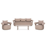 OUTDOOR LOUNGE SET 4PCS DECCARD SM21350.01 BEIGE ALUMINUM-CUSHIONS