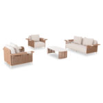 ΣΕΤ ΣΑΛΟΝΙ ΕΞ.ΧΩΡΟΥ 4ΤΜΧ AURORA SM6344 ΚΡΕΜ ΑΛΟΥΜΙΝΙΟ-PE WICKER-SINTERED STONE - Image 3